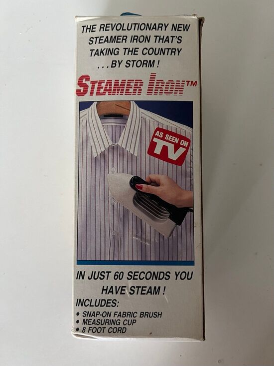 As Seen On TV Other - BNIB As Seen on TV Deadstock 1980s Handheld Clothing Steamer Iron